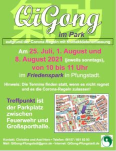 Flyer QiGong im Park