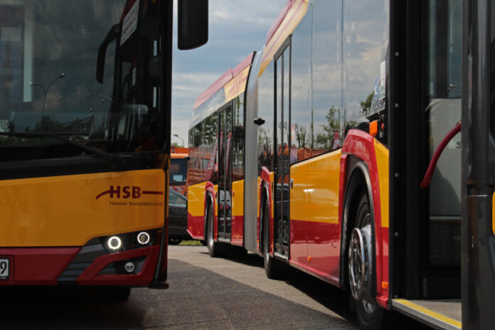 Die Hanauer Straßenbahn (HSB) stellt die Weichen für den Einsatz von elektrisch betriebenen Bussen.(Foto: Stadt Hanau/HSB