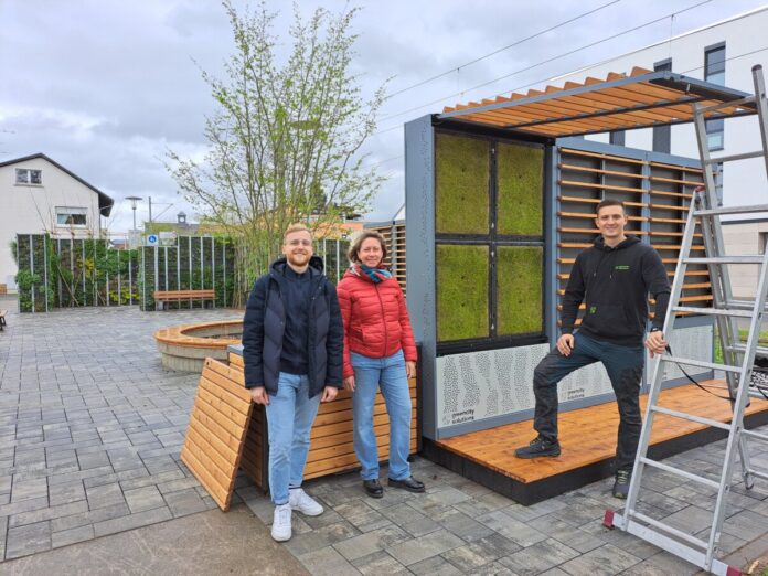 Presse Griesheim 20240404 - Mooswände Grünes Zimmer Stadt Griesheim