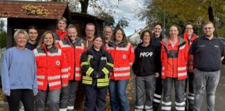 Ehrenamtliche Helfer absolvierten Sanitätslehrgang beim Roten Kreuz in Erbach