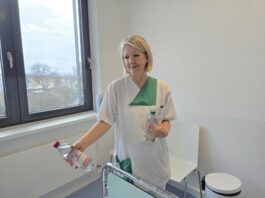 Grüne Damen und Herren an den Kreiskliniken Darmstadt-Dieburg