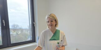 Grüne Damen und Herren an den Kreiskliniken Darmstadt-Dieburg