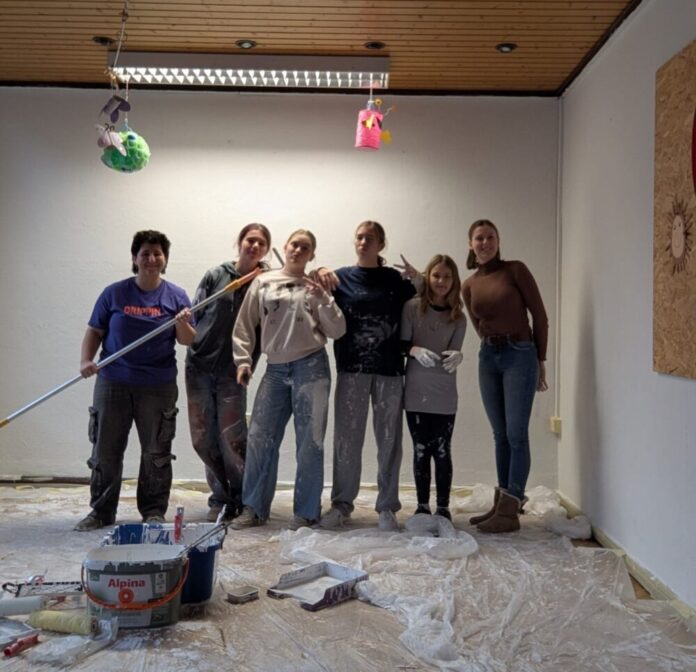 Jugendtreff Wallerstädten Streichaktion