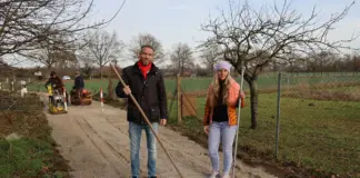 Offenbach: Kiesweg für Spaziergänge und Radfahrten erneuert