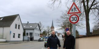 Tempo 30 vor Grundschule Wolfskehlen