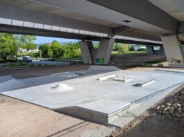 Skateanlage unter der Schiersteiner Brücke vorübergehend freigegeben