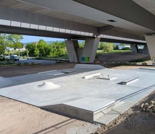 Skateanlage unter der Schiersteiner Brücke vorübergehend freigegeben