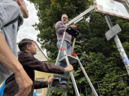Gemeinsame Reinigungsaktion in Darmstadt