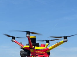 Pilotprojekt der Feuerwehr Wiesbaden: Drohne liefert Luftbilder von Einsatzstellen