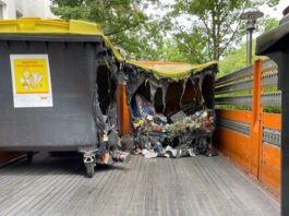 Drastische Zunahme an Mülltonnenbränden in Wiesbaden
