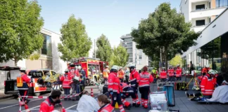Großübung im Offenbacher Hafen