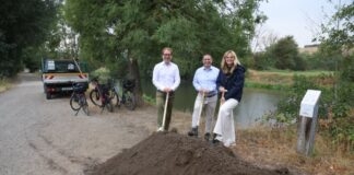 Unterwegs auf hellem Asphalt: Erneuerung des Fuß- und Radwegs entlang der Nidda beginnt