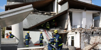 Katastrophenschutz des Kreises Groß-Gerau trainiert in Mosbach den Ernstfall