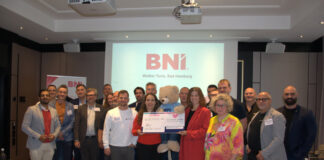 BNI Chapter „Weißer Turm“ spendet 2.000 Euro für geplantes stationäres Kinderhospiz in Frankfurt