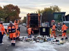 Wiesbaden: Lithium-Ionen-Akku entzündet sich im Müllwagen