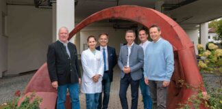 Abschluss-Besuch von Frank Lortz in der Asklepios Klinik Seligenstadt